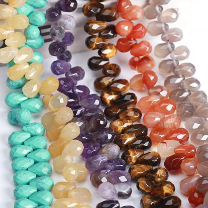 High Quality 8x12mm Natural Stone Faceted Drop Shape Necklace Bracelet Jewelry DIY Gem Loose Beads 38Pcs wk190JD
High Quality 8x12mm Natural Stone Faceted Drop Shape Necklace Bracelet Jewelry DIY Gem Loose Beads 38Pcs wk190JD