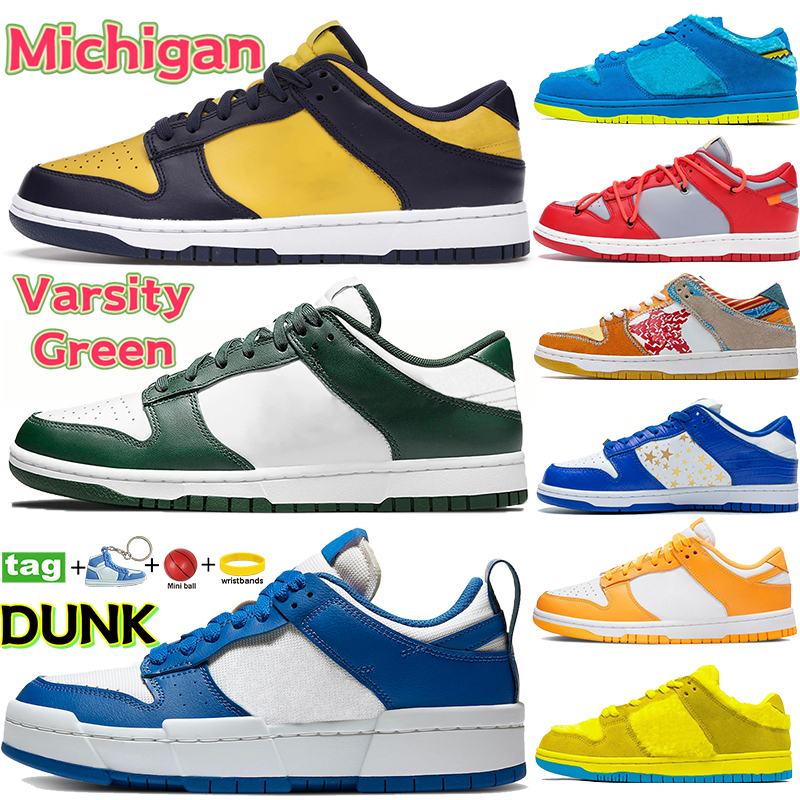 Disrupt DUNK Varsity Green Michigan running shoes hyper game royal yellow bear pine white orange pearl men women sneakers sean cliver sport trainers, Bubble wrap packaging
Disrupt DUNK Varsity Green Michigan running shoes hyper game royal yellow bear pine white orange pearl men women sneakers sean cliver sport trainers, Bubble wrap packaging