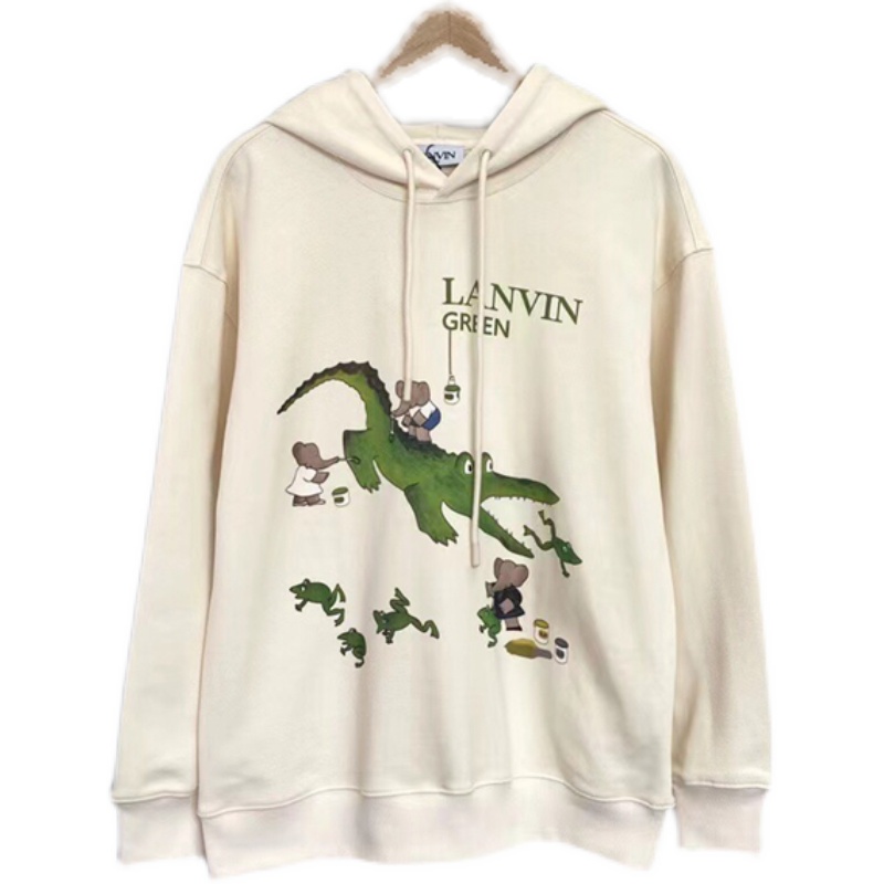 Men and Women Hoodies Lanvin Cartoon Crocodile Baby Casual Loose Long-sleeved Cotton Sweater, Beige
Men and Women Hoodies Lanvin Cartoon Crocodile Baby Casual Loose Long-sleeved Cotton Sweater, Beige