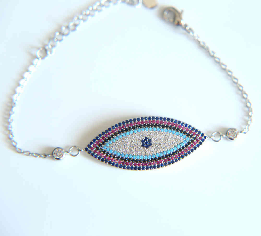 micro pave Multi-colored zirconia Hamsa Bracelets Blue Turkish Evil Eye Charm Women Fatima Friendship Jewelry
micro pave Multi-colored zirconia Hamsa Bracelets Blue Turkish Evil Eye Charm Women Fatima Friendship Jewelry