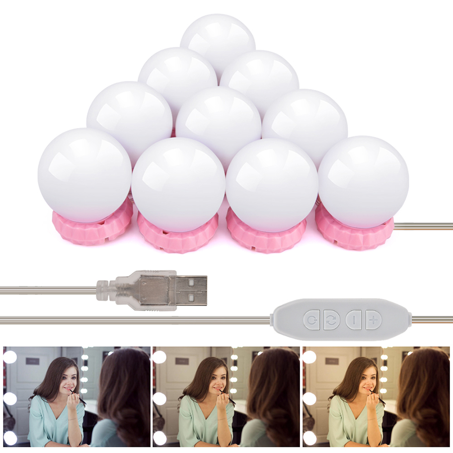 10Pcs Makeup Mirror Light Bulb Hollywood Style Vanity LED Lamp Kit Brightness Adjustable Ultra Bright Lighted Make up Mirrors Cosmetic Lights
10Pcs Makeup Mirror Light Bulb Hollywood Style Vanity LED Lamp Kit Brightness Adjustable Ultra Bright Lighted Make up Mirrors Cosmetic Lights