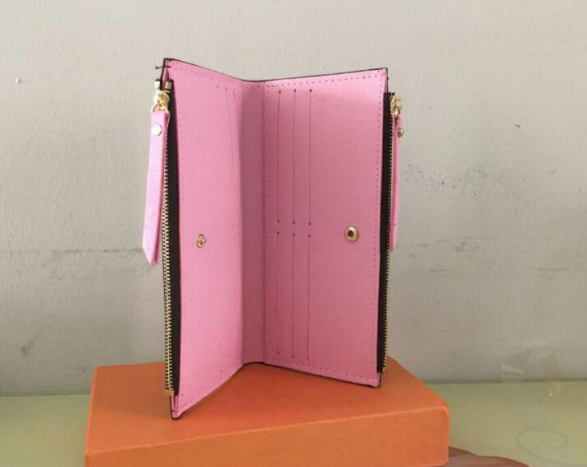 New classic ladies long wallet women multicolor coin purse card holder package Organizer wallet ladies Double zipper wallet pocket NO65214