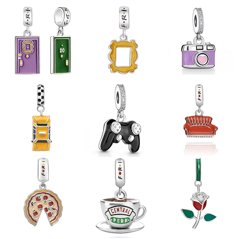 Wholesale Price 925 Sterling Silver Bead Delicate Retro Game Hand Handle Player Gamepad Bead Fit Original Charm Bracelet Women Berloque 2021