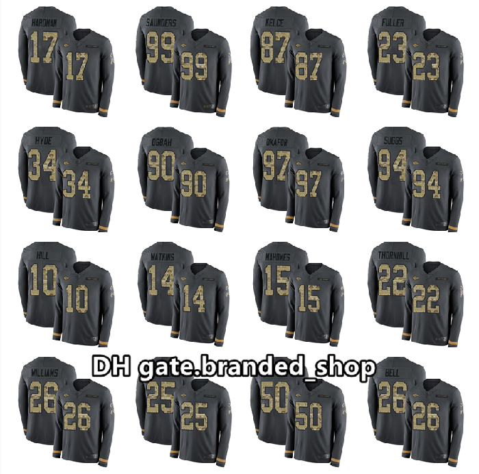 Kansas City Chiefs men 15 Patrick Mahomes Travis Kelce Tyreek Hill Tyrann Mathieu Salute to Service Limited Therma Long Sleeve, Black;red
Kansas City Chiefs men 15 Patrick Mahomes Travis Kelce Tyreek Hill Tyrann Mathieu Salute to Service Limited Therma Long Sleeve, Black;red