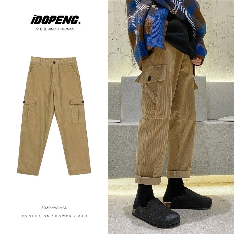 2021 New Winter Thickened Corduroy Men's Fashion Retro Multi-pocket Cargo Pants Men Streetwear Loose Hip-hop Straight Trousers Mens 985n, Brown
2021 New Winter Thickened Corduroy Men's Fashion Retro Multi-pocket Cargo Pants Men Streetwear Loose Hip-hop Straight Trousers Mens 985n, Brown