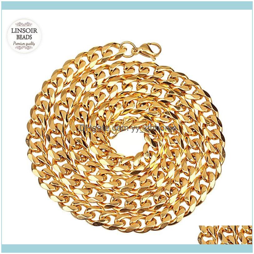 Chains Necklaces & Pendants Jewelrychains Rhodium Tone Gold Color Stainless Steel Cuban Curb Link Chain Necklace Men Luxury Chunky Statement
Chains Necklaces & Pendants Jewelrychains Rhodium Tone Gold Color Stainless Steel Cuban Curb Link Chain Necklace Men Luxury Chunky Statement
