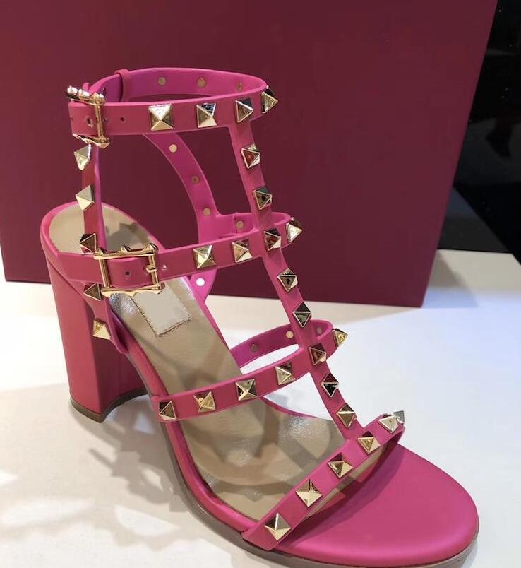 women leather stud sandals T-strap sandal summer High Heels rivets shoes Ladies Sexy party shoes 6.5cm 9.5cm 15color with box Free shipping, 10
women leather stud sandals T-strap sandal summer High Heels rivets shoes Ladies Sexy party shoes 6.5cm 9.5cm 15color with box Free shipping, 10