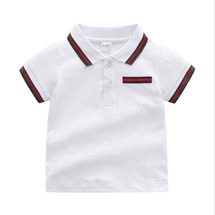 1-6T Summer Baby Boys T-shirts Tops Tees Kids Cotton Short Sleeve T-shirt Children Turn-Down Collar Child Shirt Boy Clothes Clothing, White
1-6T Summer Baby Boys T-shirts Tops Tees Kids Cotton Short Sleeve T-shirt Children Turn-Down Collar Child Shirt Boy Clothes Clothing, White