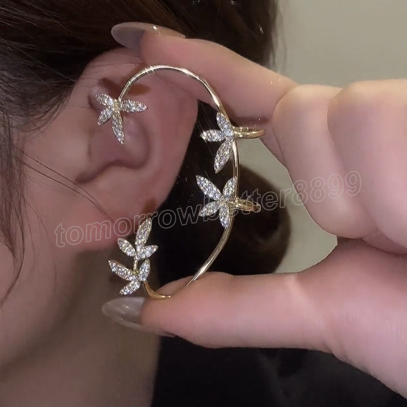 Fashion Zircon Leaves Ear Clips Earrings Non-Piercing Tassel Fake Cartilage Clip Earrings For Women Wedding Party Jewelry Gifts
Fashion Zircon Leaves Ear Clips Earrings Non-Piercing Tassel Fake Cartilage Clip Earrings For Women Wedding Party Jewelry Gifts