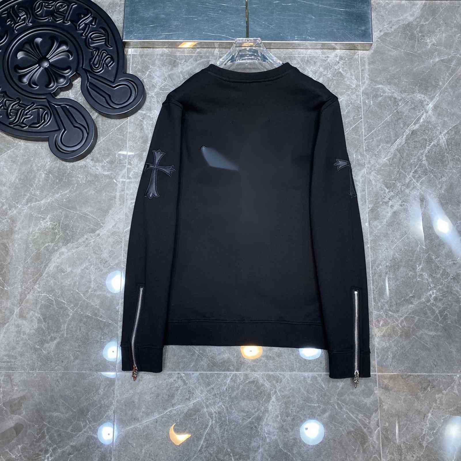 Hearts Hoodies Hoodie Chrome 21ss Correct Version of Spring Dress Is Coming, Heavy Industry Embroidered Cross Round Neck Sweater, Black
Hearts Hoodies Hoodie Chrome 21ss Correct Version of Spring Dress Is Coming, Heavy Industry Embroidered Cross Round Neck Sweater, Black