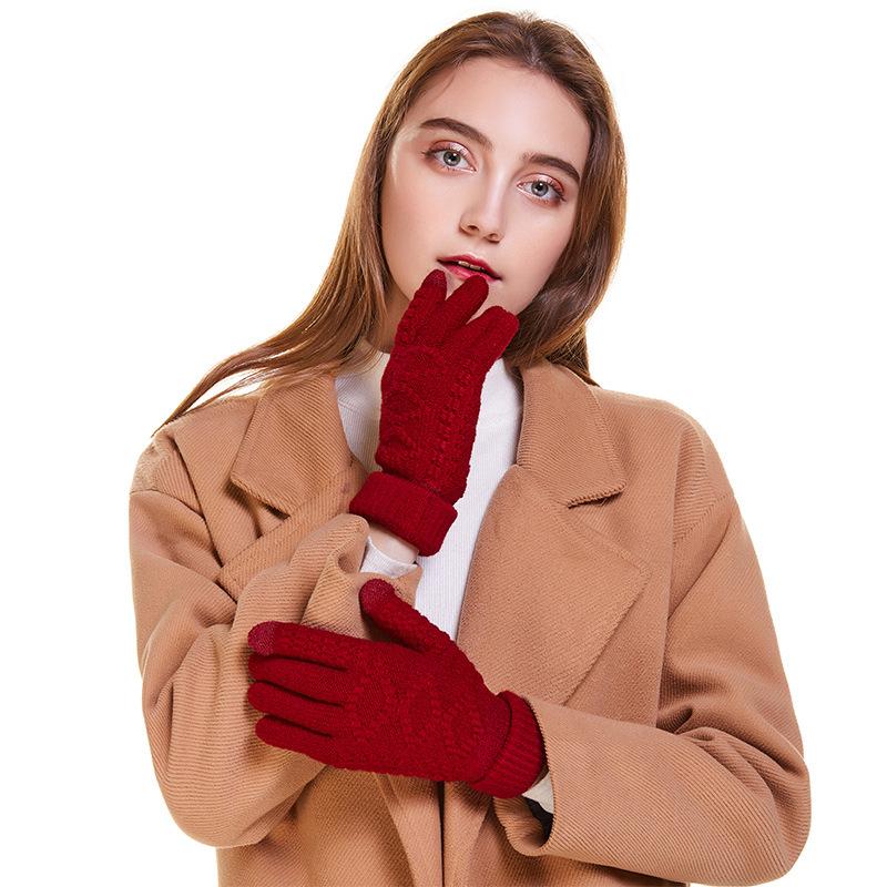 Adult woman female girl Touch Screen Gloves Knit Jacquard Gloves Winter Warm Full finger ST14, Black
Adult woman female girl Touch Screen Gloves Knit Jacquard Gloves Winter Warm Full finger ST14, Black