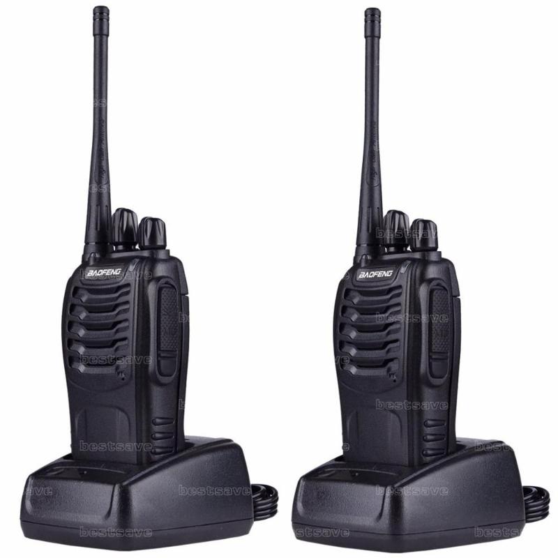 Walkie Talkie 2x Baofeng BF-888S UHF 400-470MHz 5W 16ch Ham Deux Way Radio Walkie / Talkie + Ecite + Russie Stock