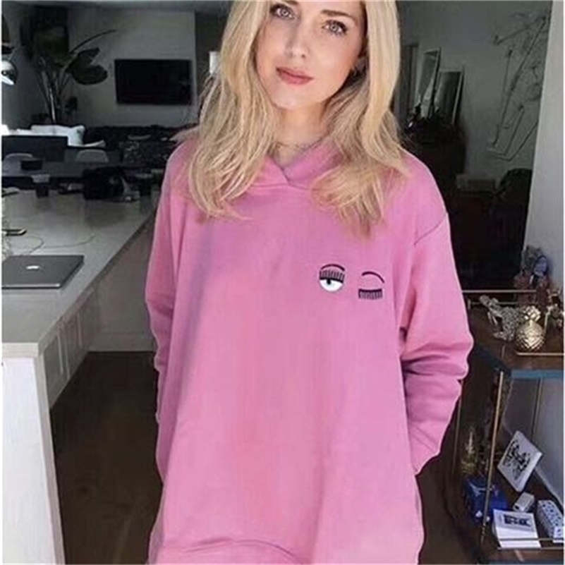 New Fashion Summer Women hoddies Chiara Ferragni Big Eyes Embroidery Sequins Casual hoddie maglietta di marca Y200917, Black
New Fashion Summer Women hoddies Chiara Ferragni Big Eyes Embroidery Sequins Casual hoddie maglietta di marca Y200917, Black