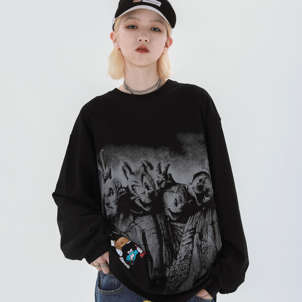 2021 New Vintage Retro Cartoon Graphic Long Sleeve Shirts Black Tshirt Oversized Satan Punk Clothes Sloth Streetwear Tees Women Y7hv, White
2021 New Vintage Retro Cartoon Graphic Long Sleeve Shirts Black Tshirt Oversized Satan Punk Clothes Sloth Streetwear Tees Women Y7hv, White