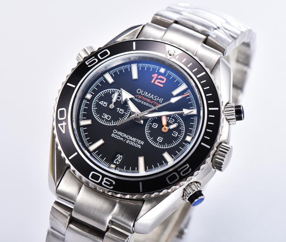 Chronograph Full Function Men's Quartz Watches Stainless Steel Luminous Waterproof Calendar Men Watch Man Clock 03 Wristwatches
Chronograph Full Function Men's Quartz Watches Stainless Steel Luminous Waterproof Calendar Men Watch Man Clock 03 Wristwatches