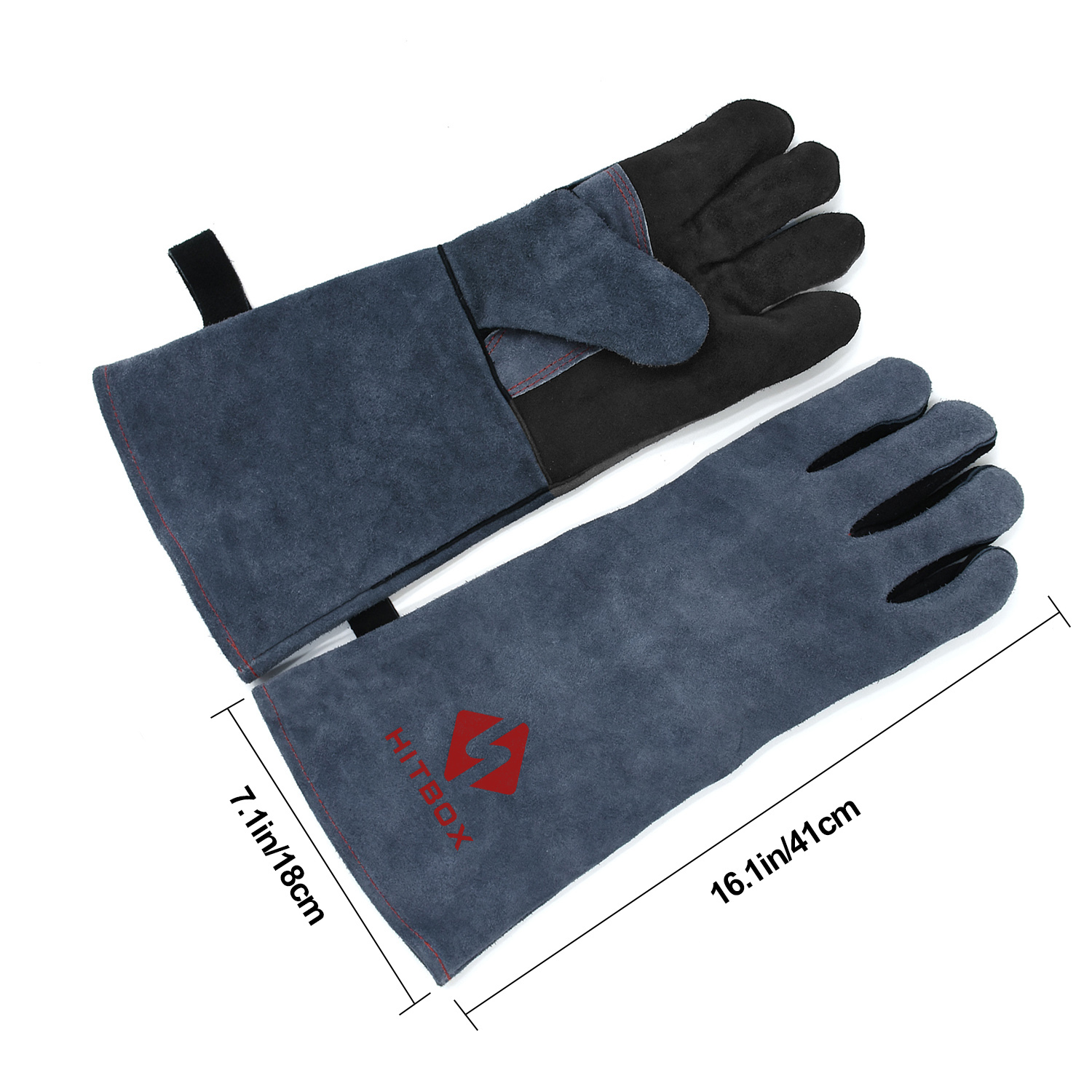 HITBOX 16 Inches Heat Fire Resistant Welding Gloves BBQ Grill Gloves Arc Tig Mig Wood Stove Barking Oven Fireplace Welder Free Size for Men Women
HITBOX 16 Inches Heat Fire Resistant Welding Gloves BBQ Grill Gloves Arc Tig Mig Wood Stove Barking Oven Fireplace Welder Free Size for Men Women
