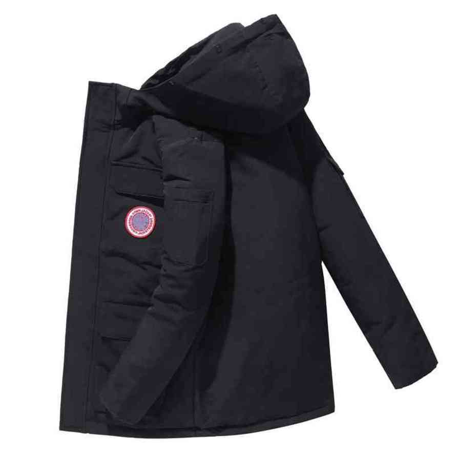 Fashion Down Jacket Men's Couple Women's Stand Collar Canadian Goode Map Table Thickened Warm Live Goose In Winter, Black
Fashion Down Jacket Men's Couple Women's Stand Collar Canadian Goode Map Table Thickened Warm Live Goose In Winter, Black