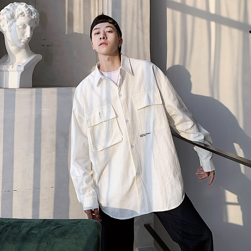 2021 New Men's Work Clothes Pocket Long Sleeve Classic Style Coats Hawaiian French Cuff Mens Fashion White Shirts Camisa Masculina M-2xl F5r
2021 New Men's Work Clothes Pocket Long Sleeve Classic Style Coats Hawaiian French Cuff Mens Fashion White Shirts Camisa Masculina M-2xl F5r