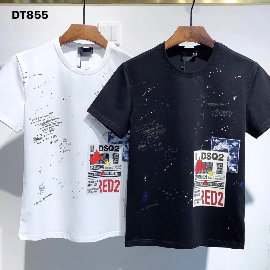 DS brand model red2 Tong foreign trade men's short-sleeved T-shirt factory dt855, White;black
DS brand model red2 Tong foreign trade men's short-sleeved T-shirt factory dt855, White;black