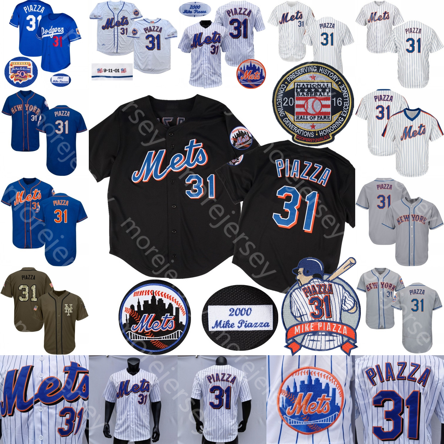 Mike Piazza Jersey 1997 Blue Mesh 2000 Black Pinstripe Cooperstown 2001 Vintage White Grey Pullover 2016 Hall Of Fame Patch
Mike Piazza Jersey 1997 Blue Mesh 2000 Black Pinstripe Cooperstown 2001 Vintage White Grey Pullover 2016 Hall Of Fame Patch