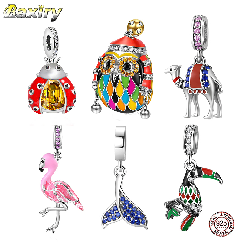 925 Sterling Silver Charms New Accessories Enamel Beads Fit Silver Charms 925 Original Bracelet Necklace For Bead Jewelry Making Q0531
925 Sterling Silver Charms New Accessories Enamel Beads Fit Silver Charms 925 Original Bracelet Necklace For Bead Jewelry Making Q0531