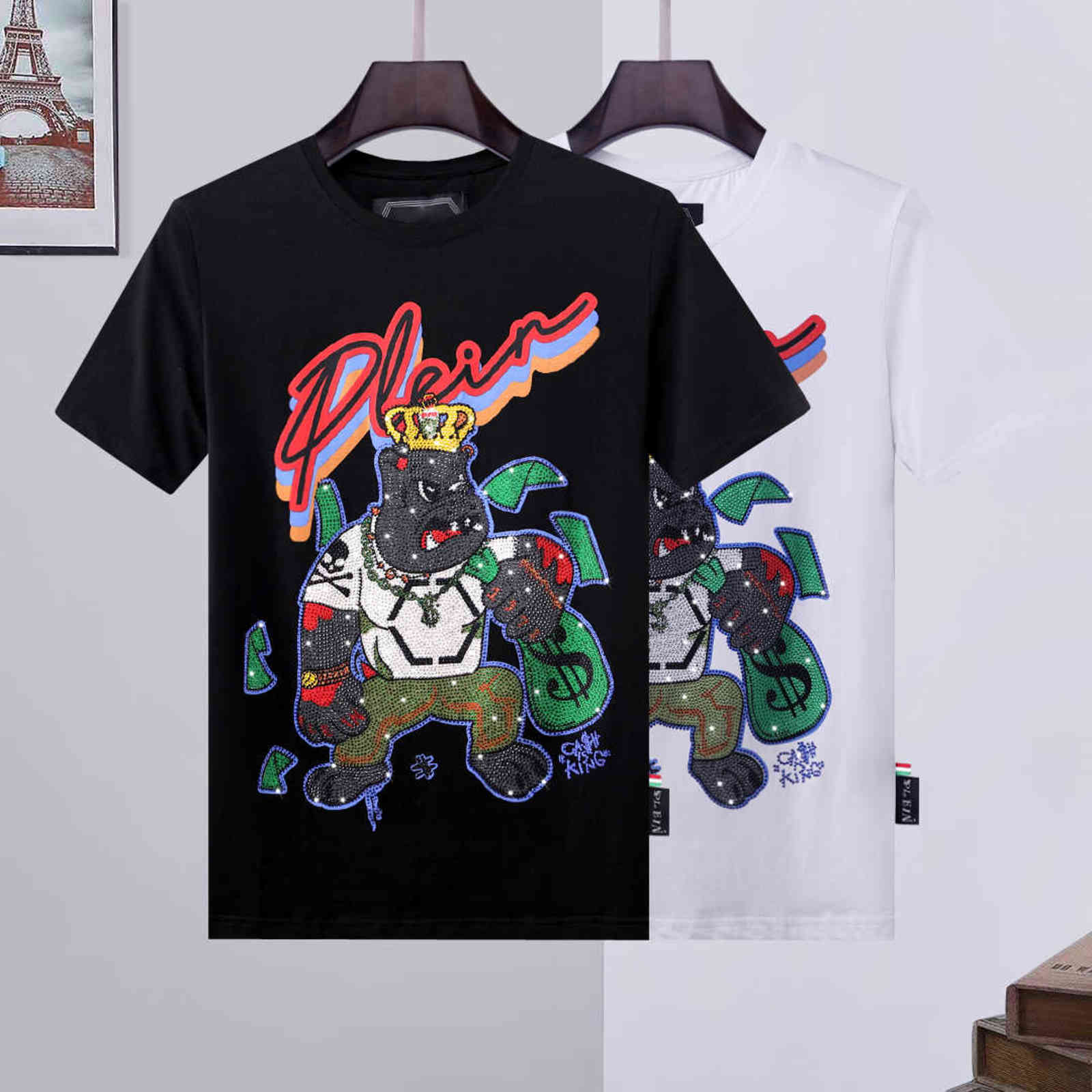 20ss European American Fashion Luxury T-shirt Men t Shirt Skull Tshirt Pp Phillip Plain Tshirts Round Neck Embroidery Designs Couples Tee
20ss European American Fashion Luxury T-shirt Men t Shirt Skull Tshirt Pp Phillip Plain Tshirts Round Neck Embroidery Designs Couples Tee