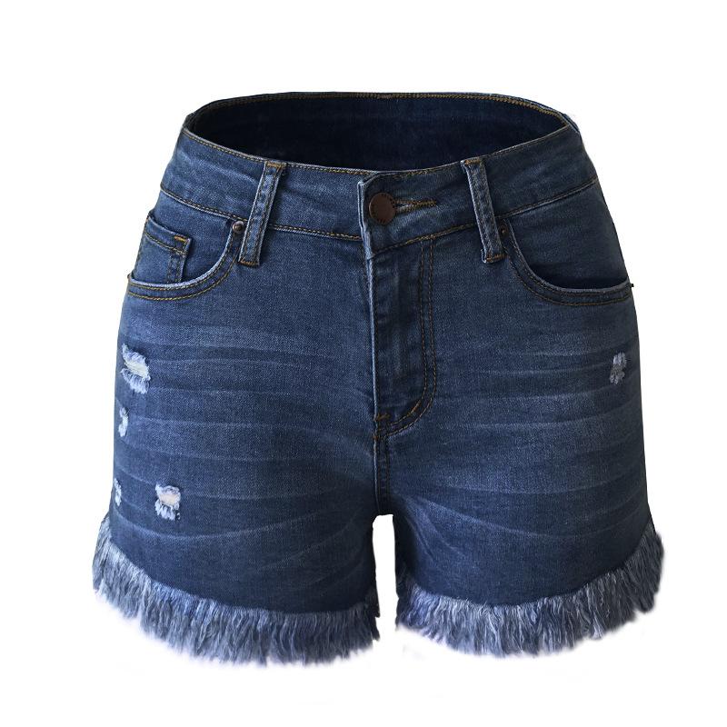 High Waist Bull-puncher knickers Sexy Women Shorts Biker Shorts Jean Summer 2021 Black Streetwear