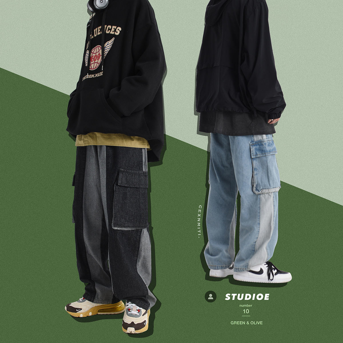 2021 New Large Male Cargo Pocket Baggy Homme Classic Black/blue Biker Jeans Denim Hip Hop Style Pants -2xl 4elp
2021 New Large Male Cargo Pocket Baggy Homme Classic Black/blue Biker Jeans Denim Hip Hop Style Pants -2xl 4elp