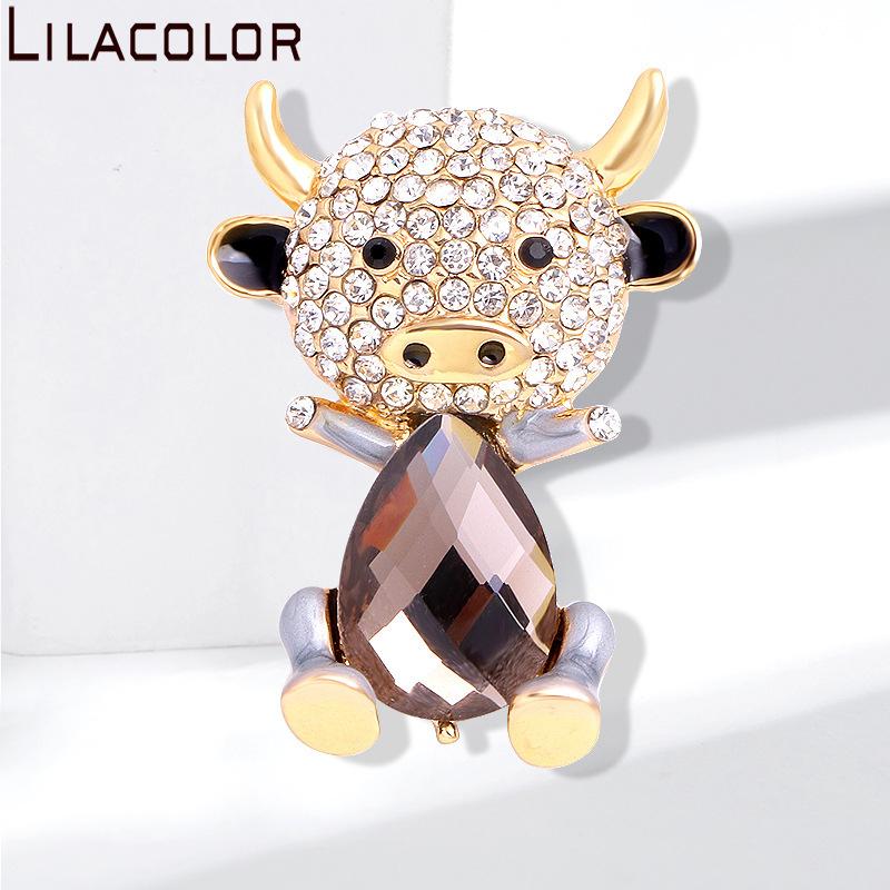 Pins, Brooches Brooch For Women Men Crystal Cow Cute Cartoon Calf Drip Oil Diamond Rhinestone Coat Buckle, Gray
Pins, Brooches Brooch For Women Men Crystal Cow Cute Cartoon Calf Drip Oil Diamond Rhinestone Coat Buckle, Gray