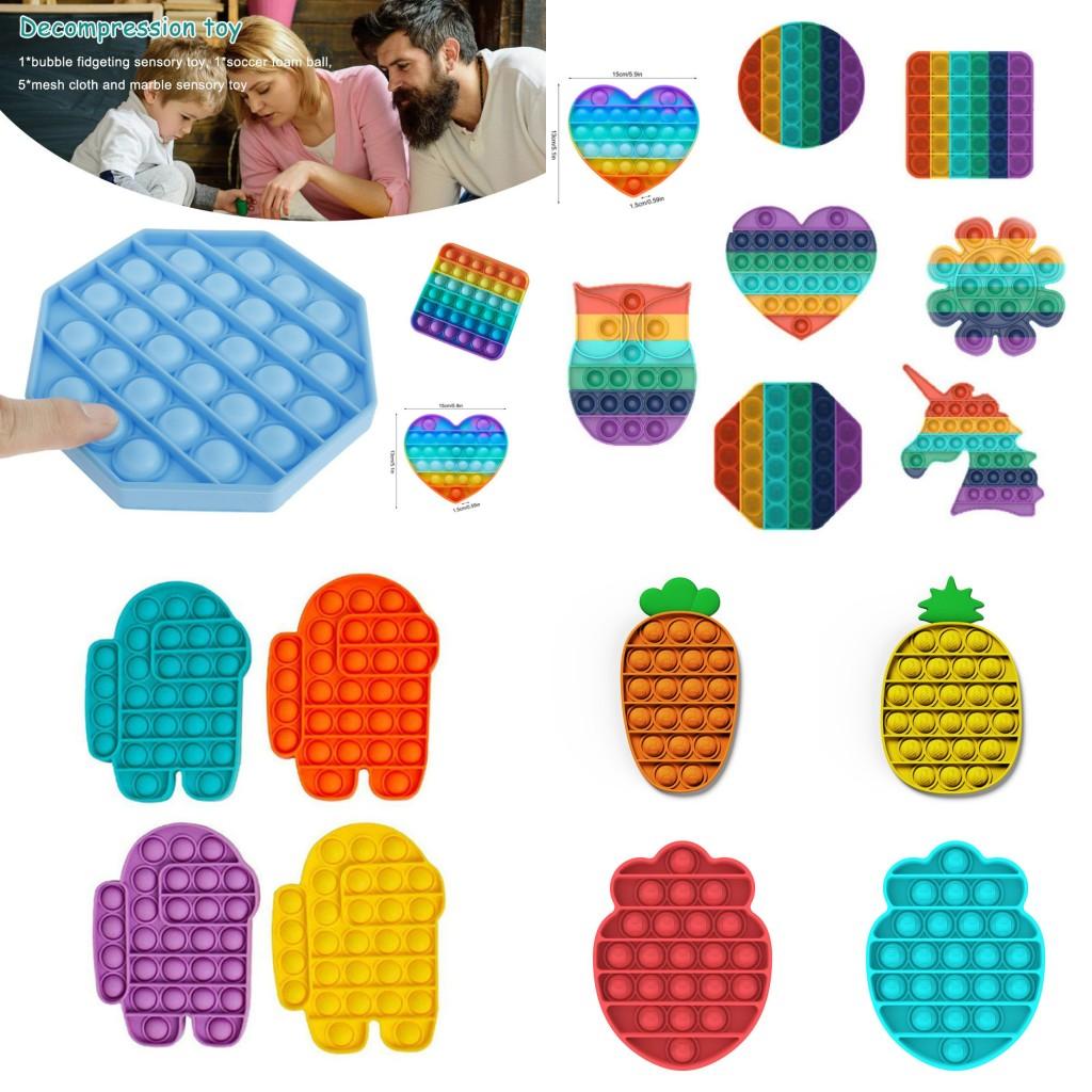 Push Popit Bubble Sensory Fidget Toy Autism Squishy Stress Reliever Toys Adult Kid Unicorn Pop it Fidget Toys DHL
Push Popit Bubble Sensory Fidget Toy Autism Squishy Stress Reliever Toys Adult Kid Unicorn Pop it Fidget Toys DHL