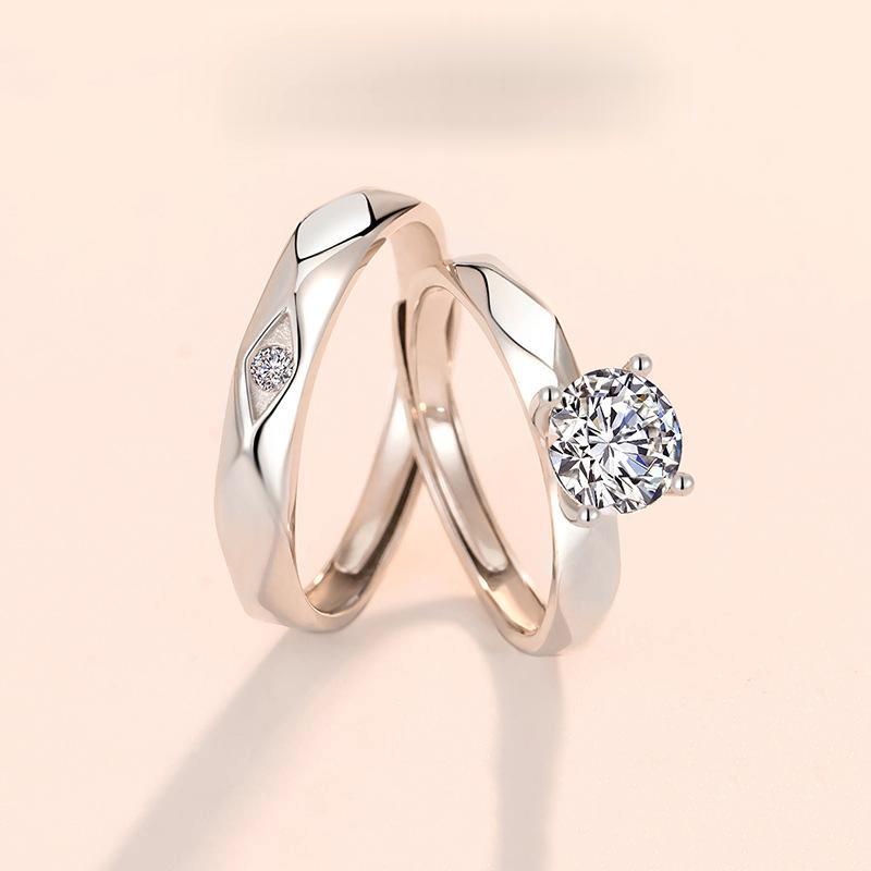 Cluster Rings S925 Silver Zircon Ring Couple Wedding Light Luxury Six-claw Diamond 925 Sterling Jewlery Sets Jewellery
Cluster Rings S925 Silver Zircon Ring Couple Wedding Light Luxury Six-claw Diamond 925 Sterling Jewlery Sets Jewellery