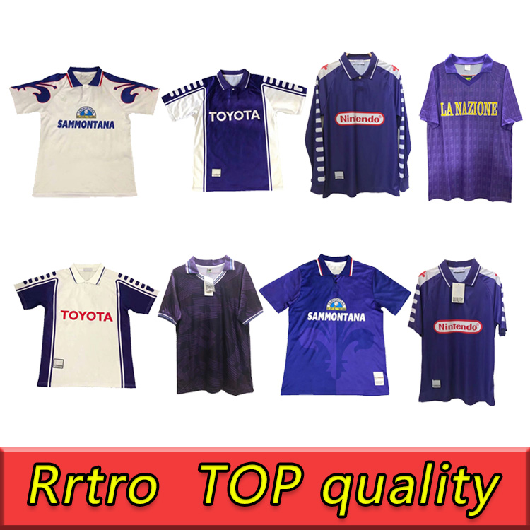 96 90 98 Retro Fiorentina Soccer Jerseys BATISTUTA RUI COSTA Custom Vintage 93 Florence Home long Football Shirt Camisas de Futebol, Black;yellow
96 90 98 Retro Fiorentina Soccer Jerseys BATISTUTA RUI COSTA Custom Vintage 93 Florence Home long Football Shirt Camisas de Futebol, Black;yellow