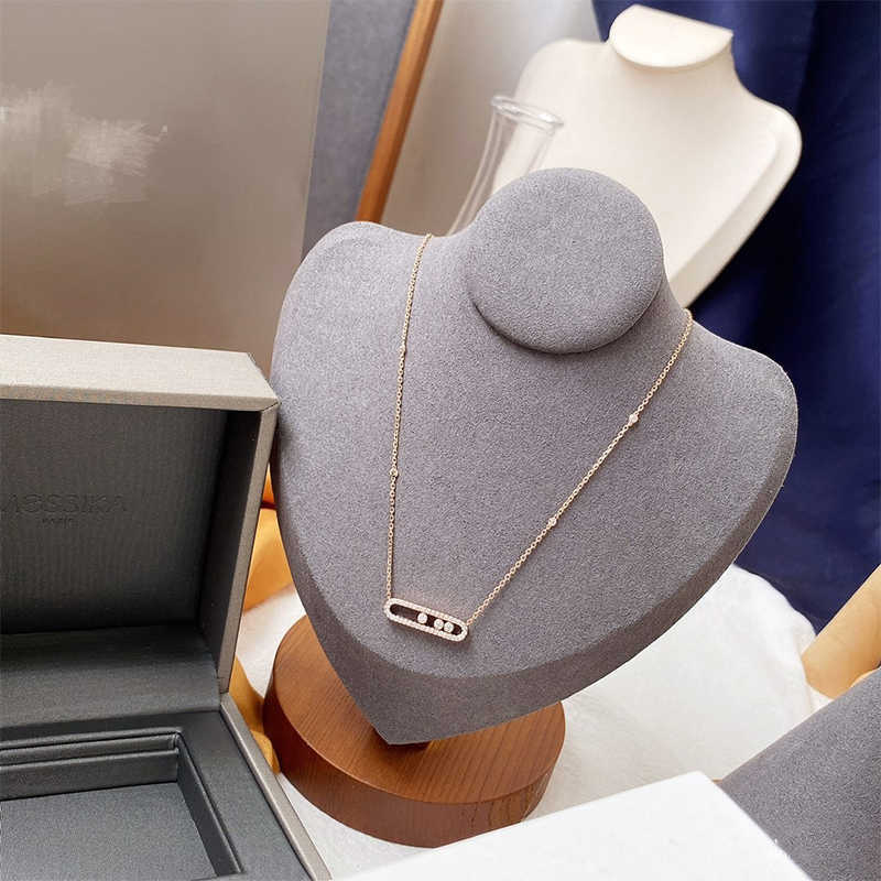 925 Sterling Silver Fashion French Three Diamond Move Series Rose Gold Plated Original Brand Fine Jewelry Necklaces for Women Necklace Q0603
925 Sterling Silver Fashion French Three Diamond Move Series Rose Gold Plated Original Brand Fine Jewelry Necklaces for Women Necklace Q0603