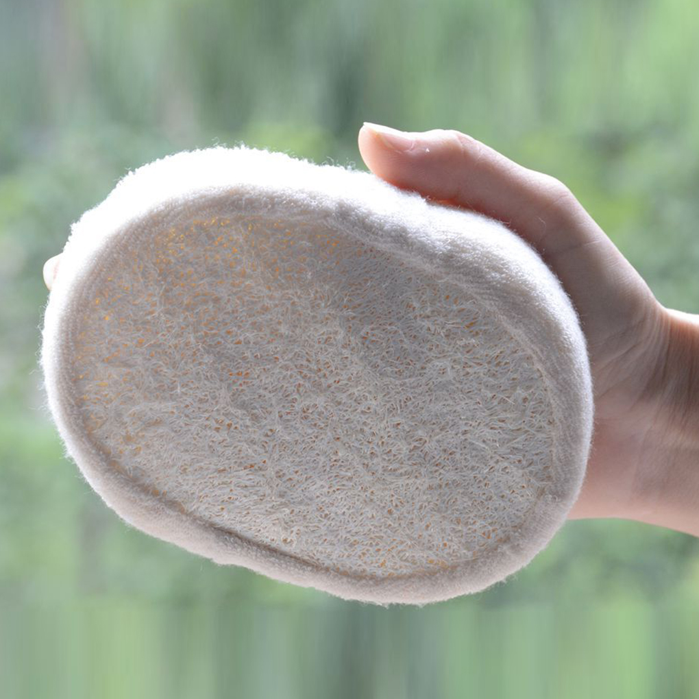 Natural Loofah Sponge Bath Ball Shower Rub Baths Shower Wash Body Pot Sponges Scrubber Durable Healthy Massage Brush Naturlicher Luffa-schwamm-badebal