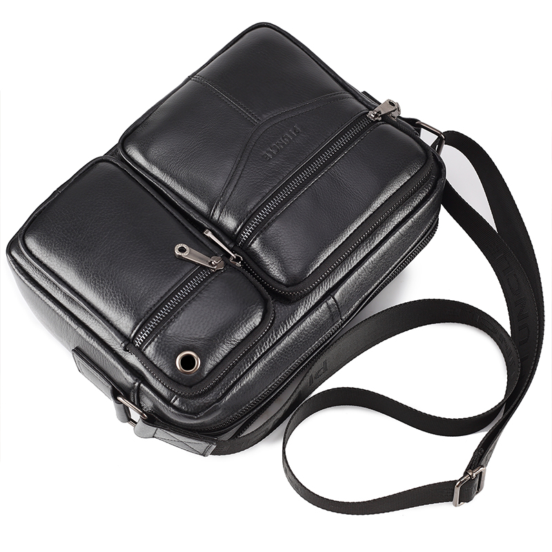 Mens' High Quality Genuine Leather Travel Tablet Real Cowhide Crossbody Handbag Bags, Dark coffee
Mens' High Quality Genuine Leather Travel Tablet Real Cowhide Crossbody Handbag Bags, Dark coffee