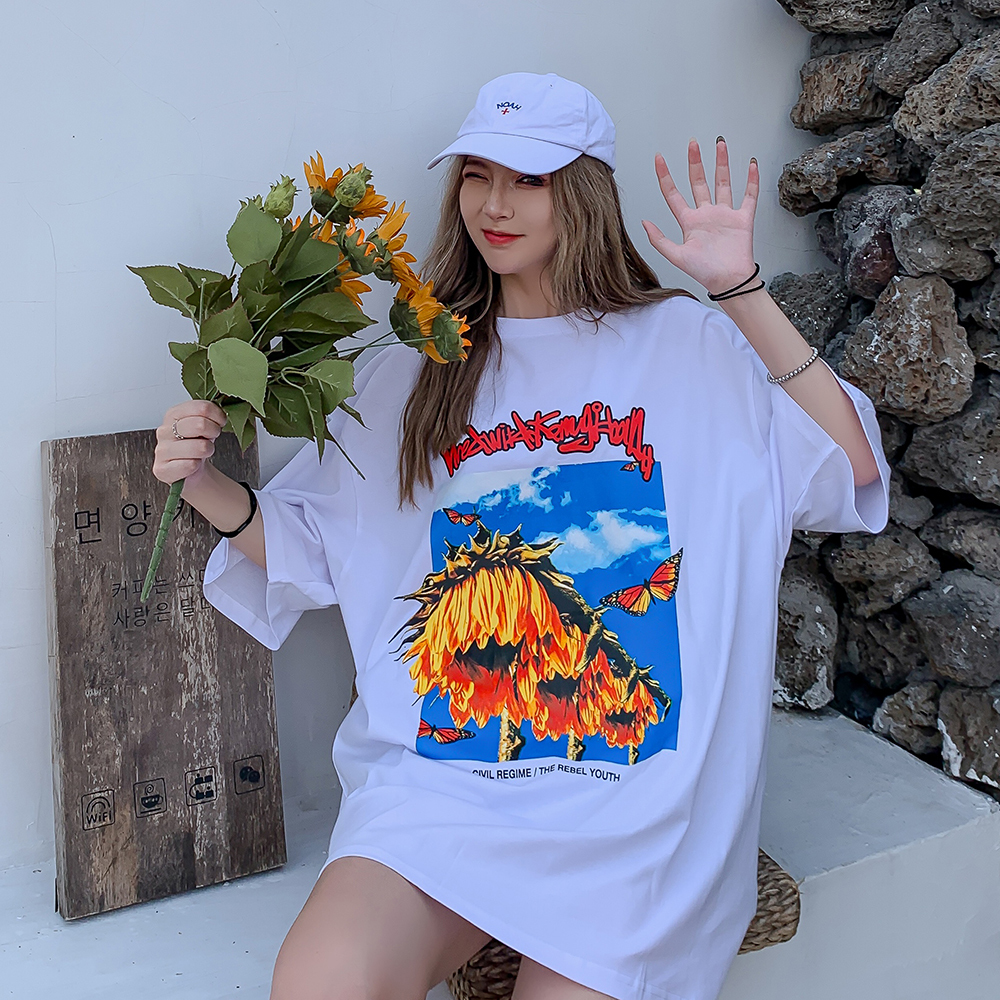 2021 New Flowers Graphic Tees Clothing Harajuku Japanese Kawaii Cartoon Cute Shirt Women Oversized Summer Top Streetwear Mtqn, White
2021 New Flowers Graphic Tees Clothing Harajuku Japanese Kawaii Cartoon Cute Shirt Women Oversized Summer Top Streetwear Mtqn, White