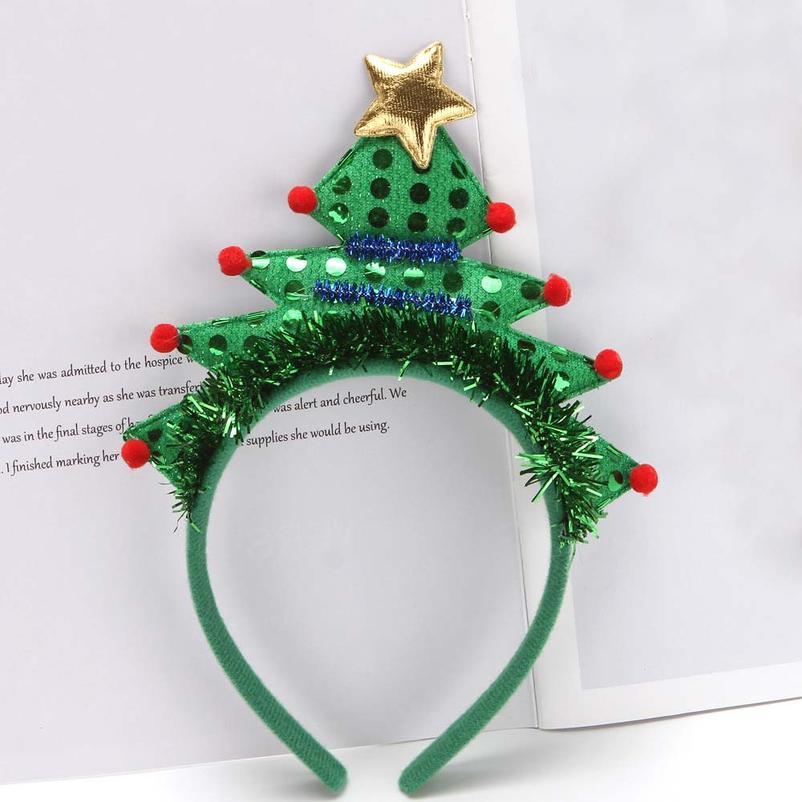 Adult Kids Led Blinking Headband Light Up Hair Band For Christmas Tree Holiday Decoration Party Accessory Gift Navid qylYhi