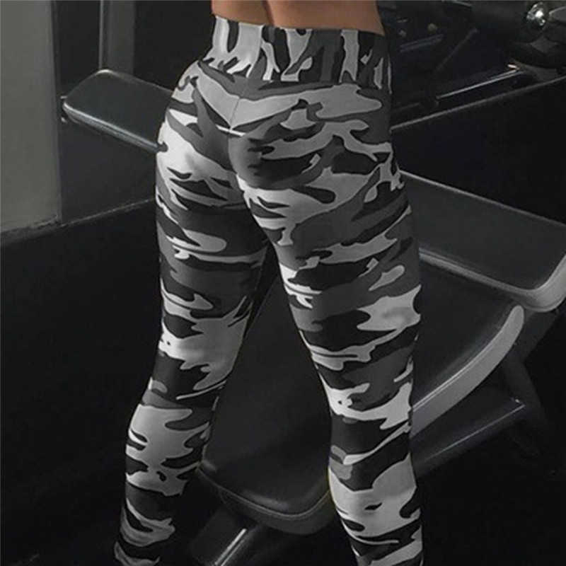 Camouflage Womens For leggins Graffiti Style Slim Stretch Trouser Army Green Leggings Deportes Pants 211014