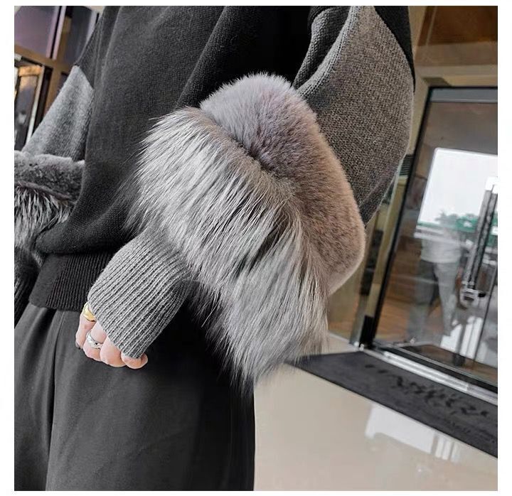 DEAT 2021 new autumn and winter knits turtleneck flare sleeves ribbit fur high quality knitting sweater mohair top WO24101L 210218