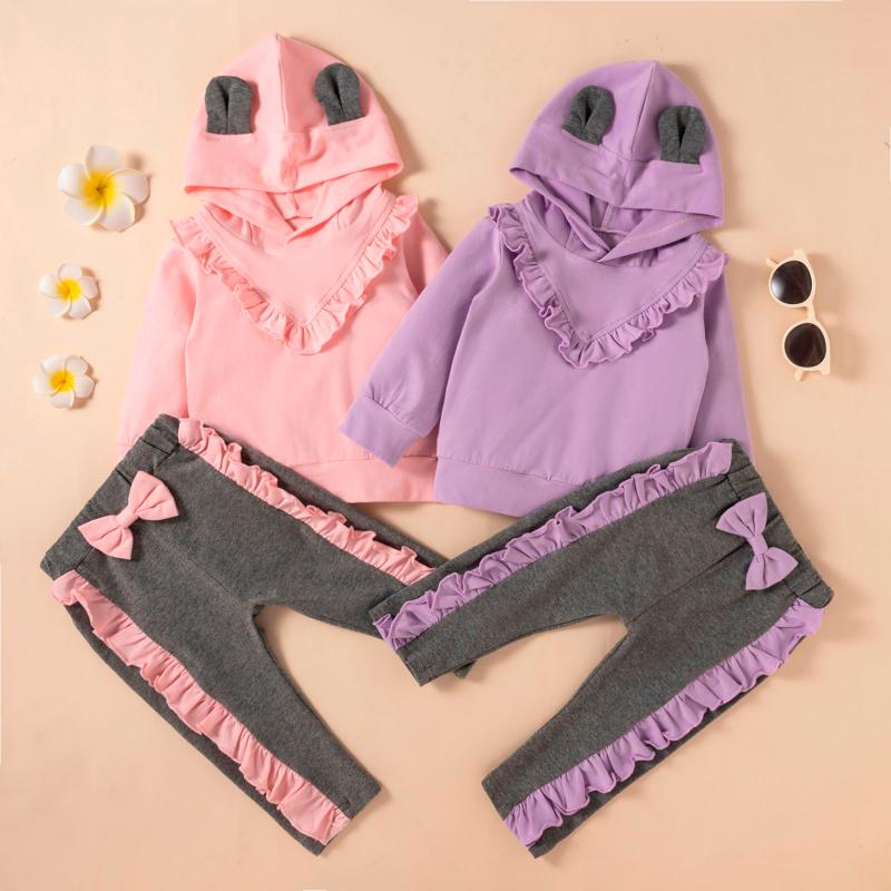 Clothing Sets Toddler Kids Clothes Girls Cotton Hoodies Ear Solid Color Long Sleeve Tops+ Ruffle Bow Pants Suit 2PCS Baby Outfits, White
Clothing Sets Toddler Kids Clothes Girls Cotton Hoodies Ear Solid Color Long Sleeve Tops+ Ruffle Bow Pants Suit 2PCS Baby Outfits, White
