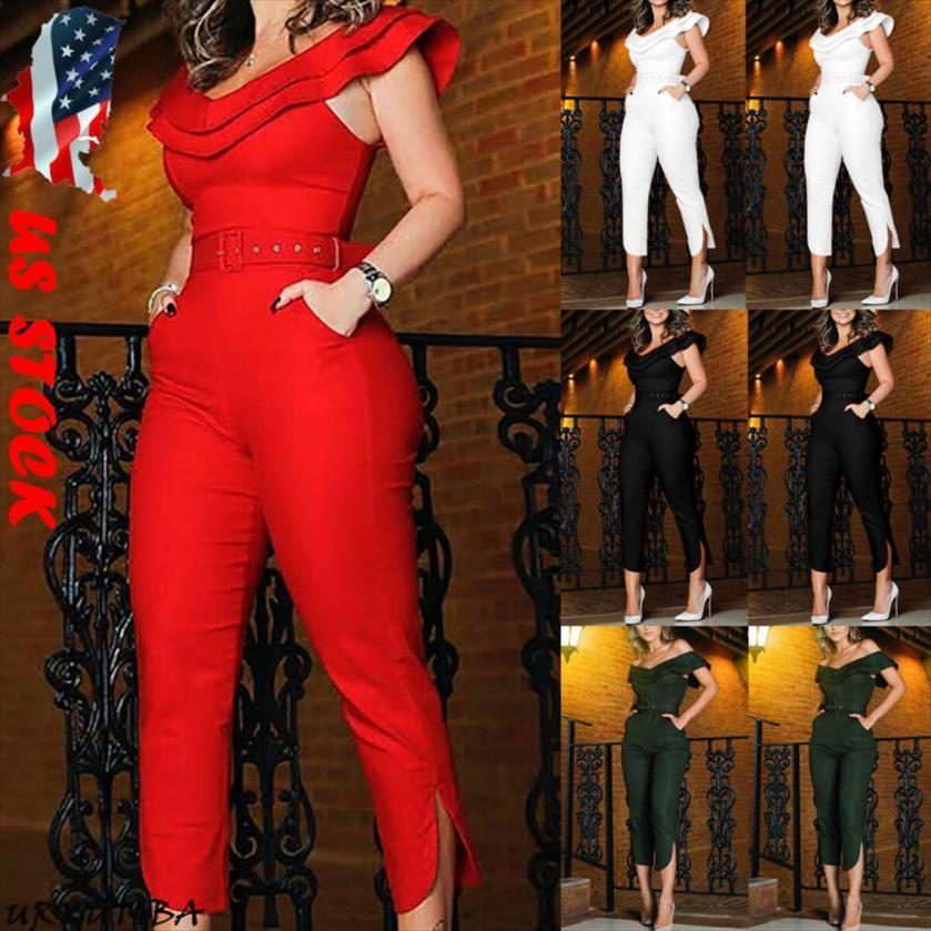 ol office vintage elegant women jumpsuit off shoulder solid color ruffles slim fit high waist club casual jumpsuits, Black;white
ol office vintage elegant women jumpsuit off shoulder solid color ruffles slim fit high waist club casual jumpsuits, Black;white
