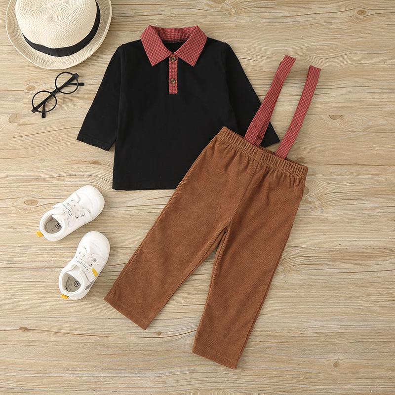 Clothing Sets 2021 Winter Children Casual Long Sleeve Patchwork T-shirt Brown Solid Braces Cute 2Pcs Girls Clothes, White
Clothing Sets 2021 Winter Children Casual Long Sleeve Patchwork T-shirt Brown Solid Braces Cute 2Pcs Girls Clothes, White