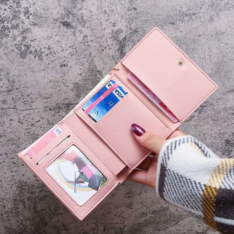 New Korean version lovely three fold small zero wallet mini folding card bag multi-function Wallet, Carrot rabbit pink
New Korean version lovely three fold small zero wallet mini folding card bag multi-function Wallet, Carrot rabbit pink