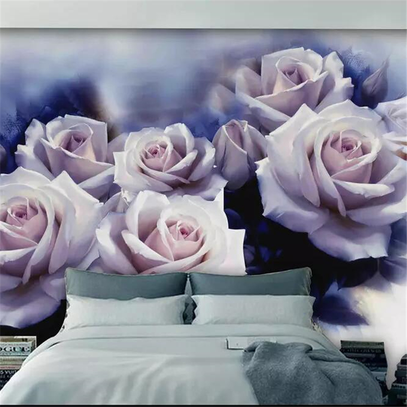 Customize Beautiful white rose Nordic retro background wallpaper large murals green papel de parede Waterproof, Purple
Customize Beautiful white rose Nordic retro background wallpaper large murals green papel de parede Waterproof, Purple