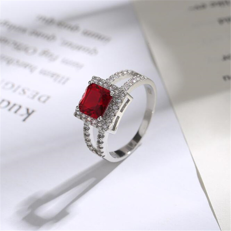 Choucong Brand Wedding Rings Simple Fashion Jewelry 925 Sterling Silver Multi Color 5A Cubic Zircon Party Eternity Women Engagement Band Ring For Love