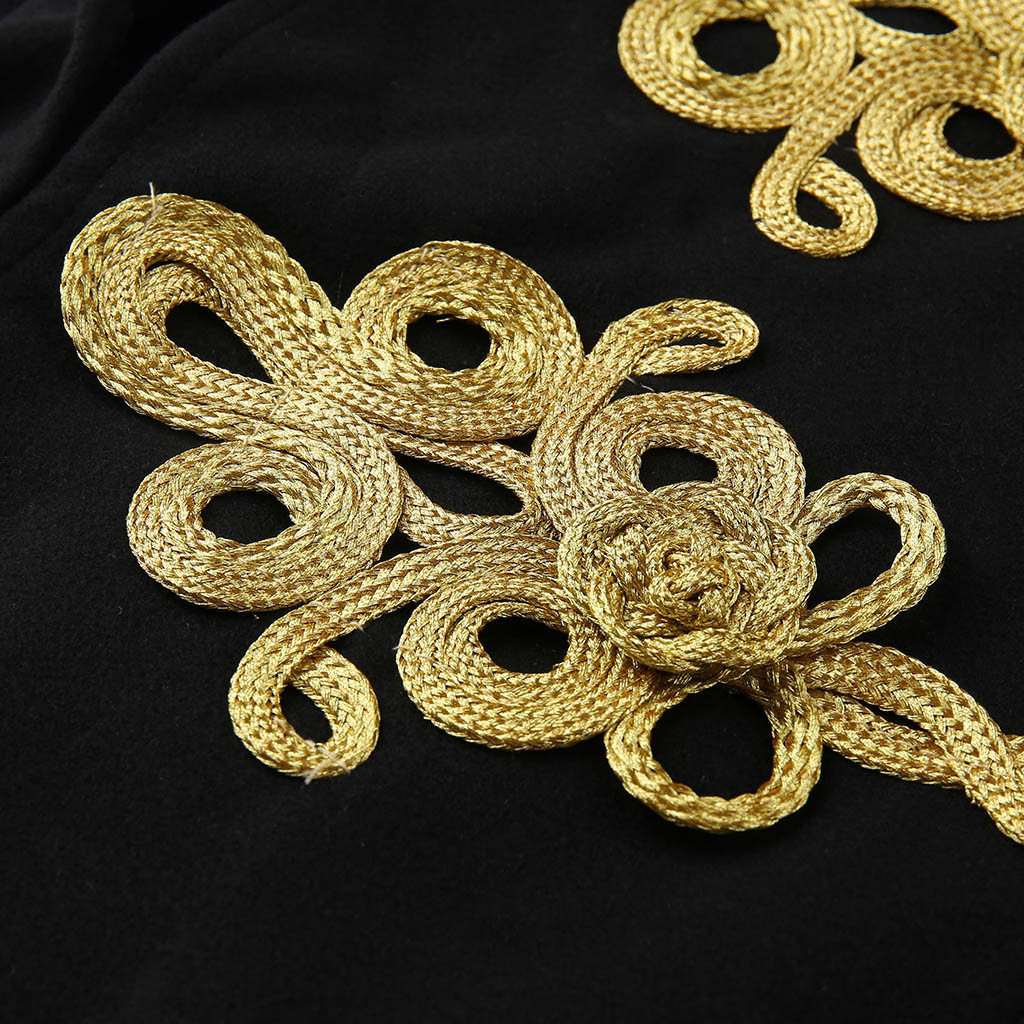 Ladies coats Fashion vintage fur Embroidery Mediaeval Cloak Retro Gothic Cape Overcoat Full Length coats jackets women Clothes T200113