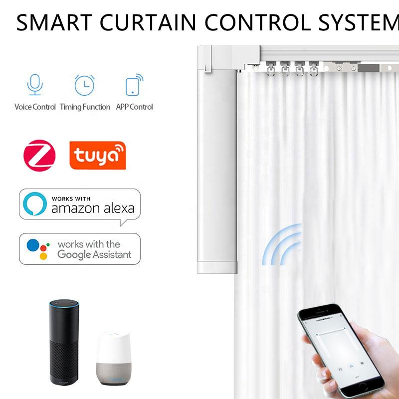 Smart Home Control Tuya Customized Electric Curtain Tracks With Zigbee Motor Alexa Google Assistant Voice Domotique System
Smart Home Control Tuya Customized Electric Curtain Tracks With Zigbee Motor Alexa Google Assistant Voice Domotique System