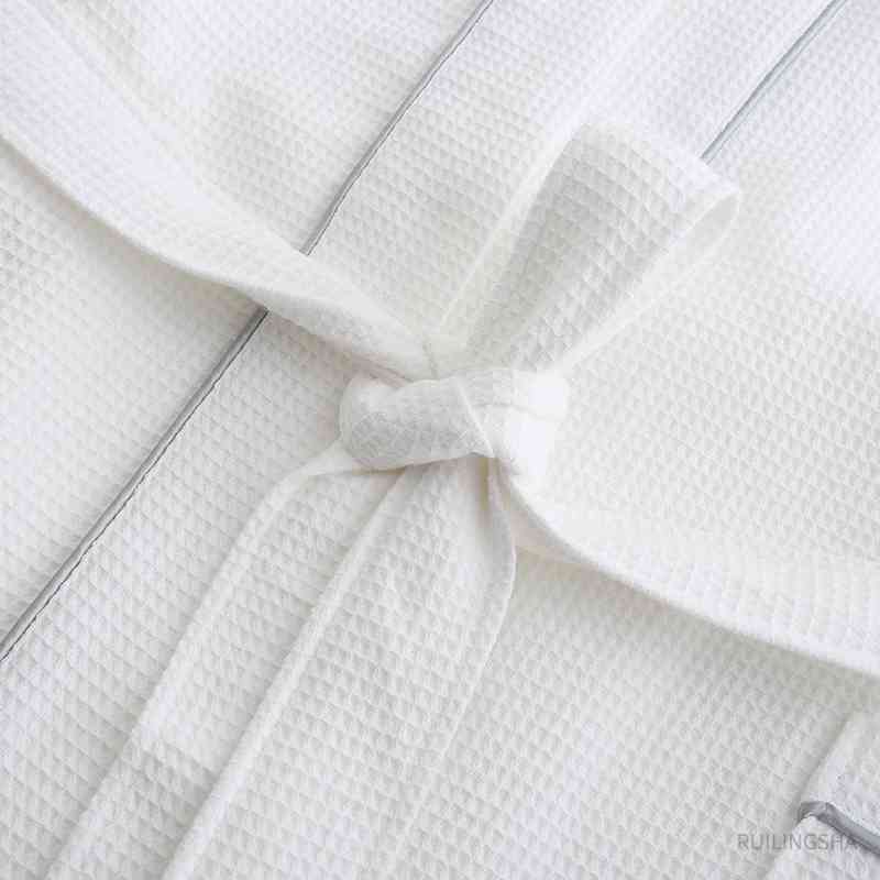 5 Star el 100% Cotton Men Kimono Bathrobe Plus Size Towel Bath Robe Mens Waffle Robes for Women Long Dressing Gown Sleepwear CX200813