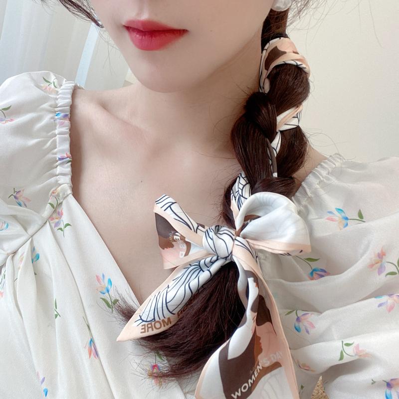 Hair Accessories Girl Exquisitequality Silk Scarf Headband Fashion Bow Women Elegant Long Print Headwear Career Decort
Hair Accessories Girl Exquisitequality Silk Scarf Headband Fashion Bow Women Elegant Long Print Headwear Career Decort
