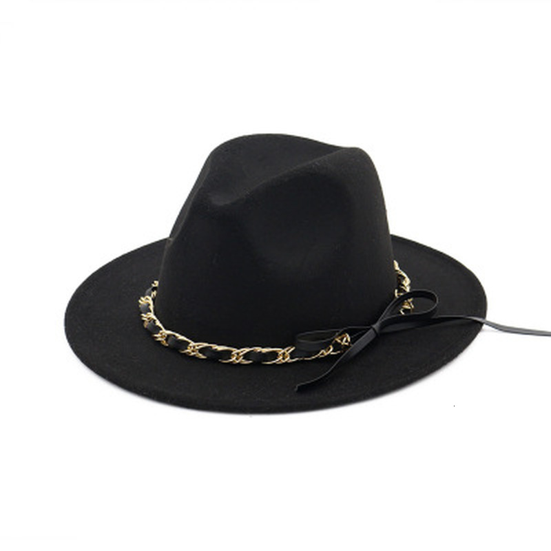 2021 New Women Felted Chain Band Bowknot Elegant Fascinator Winter Hats Solid Green Pink White Formal Church Fedora Hat Mkzd, Black
2021 New Women Felted Chain Band Bowknot Elegant Fascinator Winter Hats Solid Green Pink White Formal Church Fedora Hat Mkzd, Black